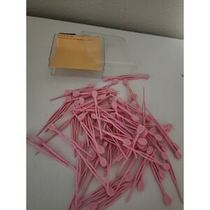 Vintage Goody Pink Hair Roller Pins Fasteners Plastic Case Made In USA 1973 82